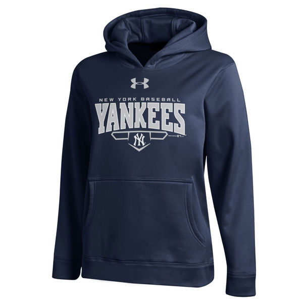 Men New York Yankees Under Armour Fleece Hoodie Navy